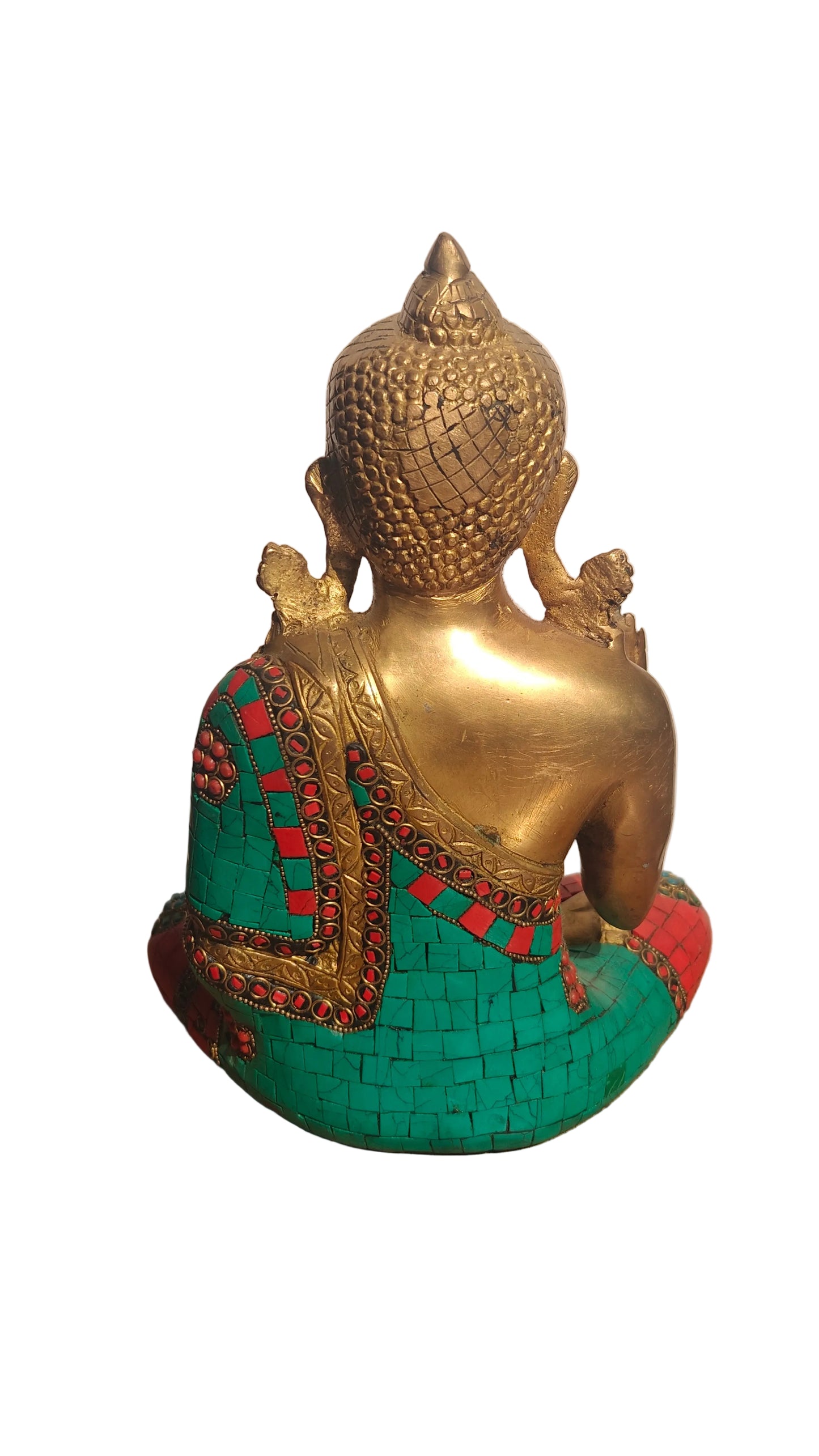 Handcrafted Brass Buddha Statue | Meditating Gautama Buddha | Spiritual Enlightenment | 9.5 inch