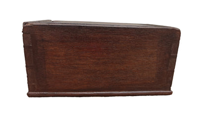 Antique Vintage Wood Sliding Box | Indian Heritage Storage Box | 11 inch