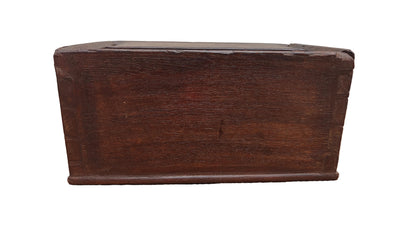 Antique Vintage Wood Sliding Box | Indian Heritage Storage Box | 11 inch