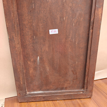 Vintage Jharokha Mirror Frame 42 x 26 x 2.5 cm Distressed Turquoise