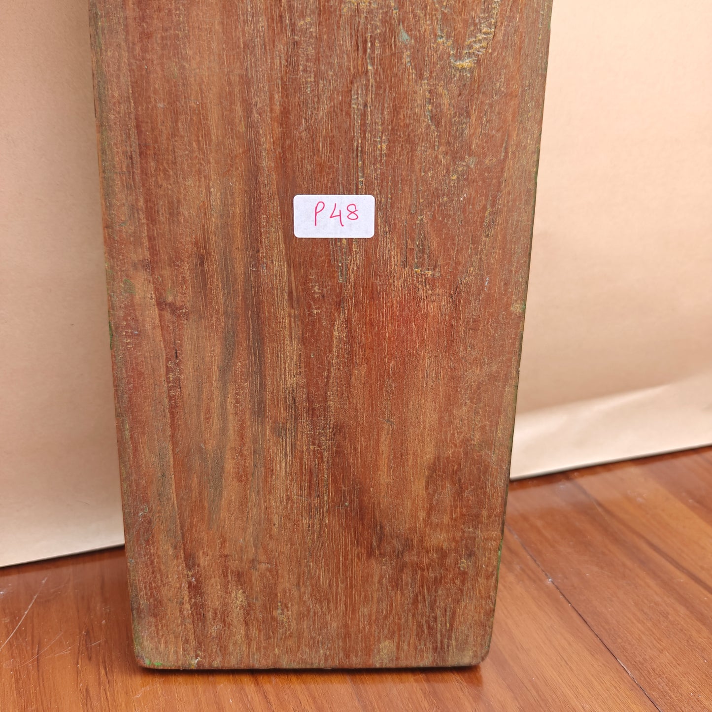 Vintage Crown-Top Mirror Frame 37 x 12.5 x 2.5 cm Distressed Green