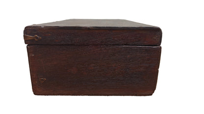 Antique Vintage Wood Box with Brass Hinge | Indian Heritage Storage Box