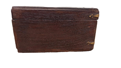 Antique Vintage Wood Box with Brass Hinge | Indian Heritage Storage Box