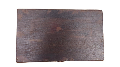 Antique Vintage Wood Box with Brass Hinge | Indian Heritage Storage Box