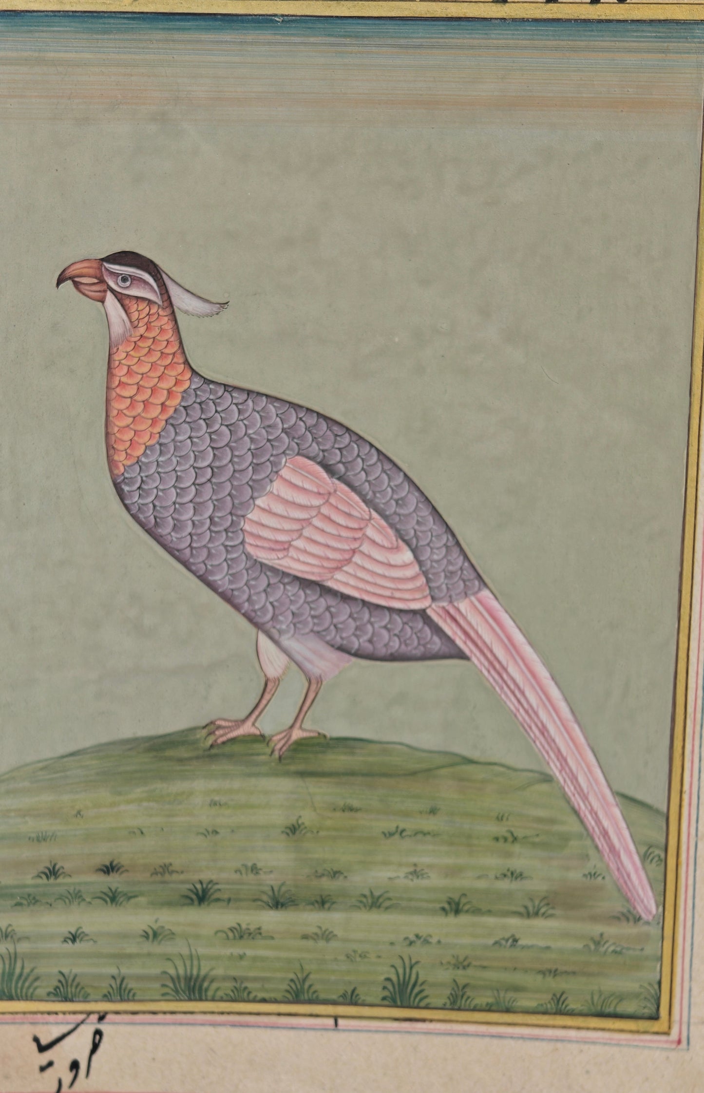 Traditional Indian Bird Miniature Painting | Earthy Tones | Hand-Painted on Paper | 6x8.5 inch