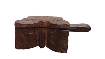 Hand-Carved Wooden Spice Box | Traditional Indian Masala Dabba | Small